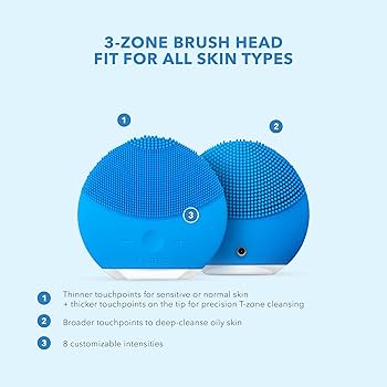 FOREO LUNA mini 2 T-Sonic Facial Cleansing Device, 1 Gram